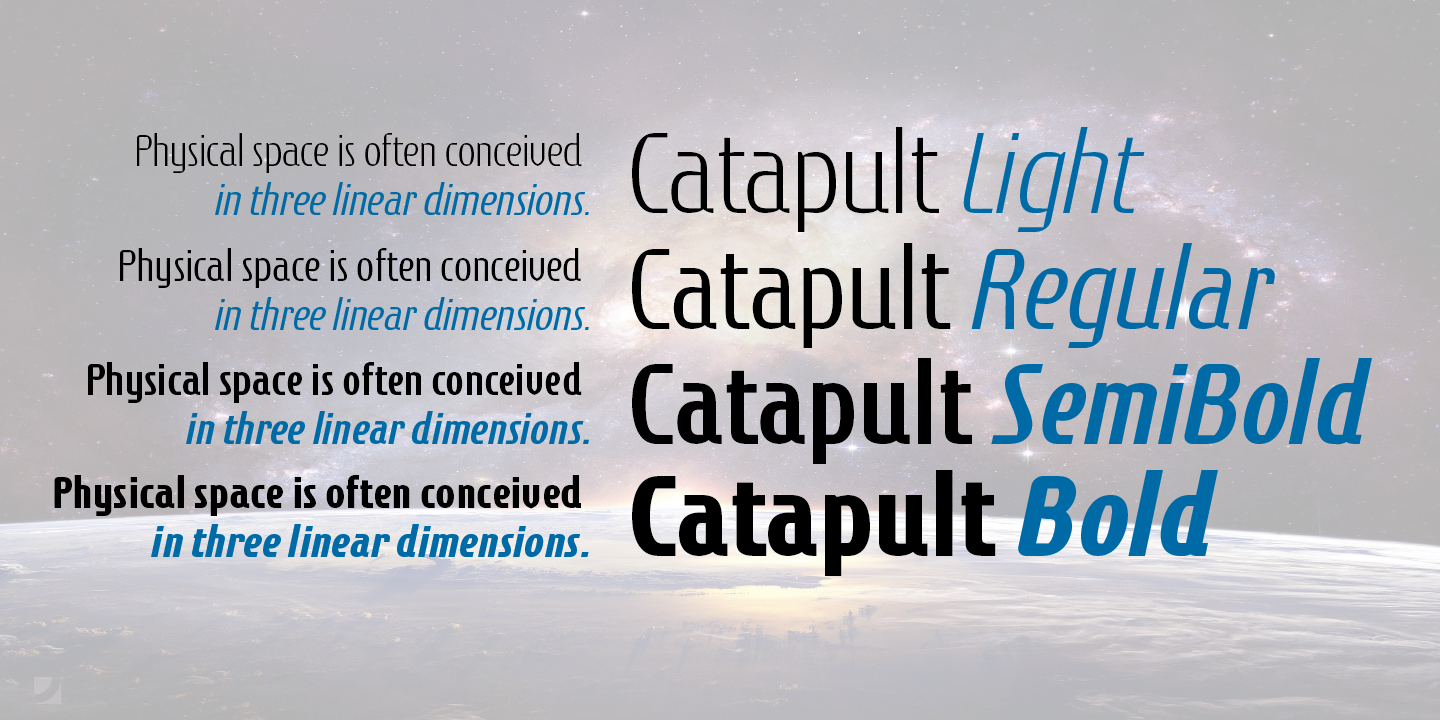 Catapult Italic Font preview